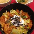 でゅみゅあん's cooksnap of when they made おすすめNo1！豚肉コチュジャン炒め丼.