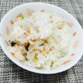 momojueves's cooksnap of when they made 大根の葉と梅の菜飯　生姜醤油風味.
