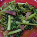 Lene's cooksnap of when they made 小松菜のケチャタード炒め.