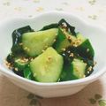 まあまま☆0403's cooksnap of when they made きゅうりとわかめのサラダ.