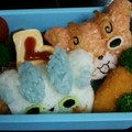 あゆはマーム☆'s cooksnap of when they made 妖怪☆コマさんとこまじろうのキャラ弁☆.