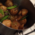 にょぽこ's cooksnap of when they made 新じゃがと豚の角煮　菜の花添え.