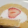 ぱっち1106's cooksnap of when they made 米粉の★いちごデコロールケーキ.