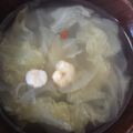 ポメちょん's cooksnap of when they made チンゲン菜とエビのエスニックスープ.