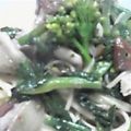 ねこりん222's cooksnap of when they made 鶏肉と菜の花のスパゲティー.