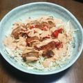 rumn's cooksnap of when they made 唐揚げリメイク！簡単唐揚げ丼 旨辛ソース.
