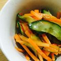 ma_chary's cooksnap of when they made 簡単☆苦くない！人参ときゅうりのサラダ.