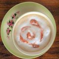 tiha's cooksnap of when they made ほんのりいちご♡カフェラテ.