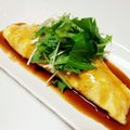 ためちゃん☆★'s cooksnap of when they made とん平焼き☆甘辛ガーリックソース.