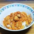 ouchiiiii's cooksnap of when they made ささ身のケチャップ卵とじ.