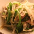 BiwacoJune's cooksnap of when they made モヤシとピーマンの豚肉塩炒め.