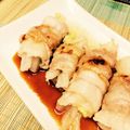 chiiˊᵕˋ's cooksnap of when they made レンジで豚肉の白菜巻き。.