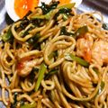 お料理苦手です's cooksnap of when they made 海老とニラの焼きそば.