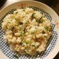 hiyokogirl's cooksnap of when they made ネギとちくわのシンプルチャーハン.