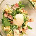 chankotsu's cooksnap of when they made 水菜とベーコンの温玉のせはりはりサラダ.