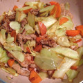 クックEB8GKC☆'s cooksnap of when they made 豚肉と人参キャベツの生姜風炒め.