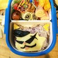 ドンチャック's cooksnap of when they made 妖怪ウォッチ☆ワルニャン☆キャラ弁☆.
