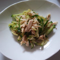 puku421's cooksnap of when they made 鶏ささみときゅうりのわさび醤油和え.