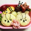 いつでも眠い's cooksnap of when they made ジャッキーの妹♪ルルとロロのキャラ弁❤️.