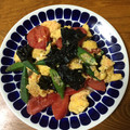 ☆ヤコちゃん☆'s cooksnap of when they made トマトとオクラと海苔の卵炒め。.