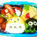 chi0003's cooksnap of when they made キャラ弁☆お稲荷トトロ弁当.
