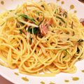 ★あやぴー★'s cooksnap of when they made 水菜とベーコンの和風パスタ＊♬.