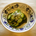 violets's cooksnap of when they made きゅうりとわかめの酢の物.