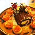 zaike's cooksnap of when they made 二人用クリスマスケーキ★ブシュドノエル.
