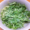 パンダモモンガ's cooksnap of when they made 簡単水菜のわさびマヨサラダ.