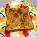 Hrnzm's cooksnap of when they made メープル★白ごまトースト.