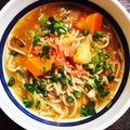 とりちゃん★'s cooksnap of when they made 食べ終わった鍋で作るカレーそば（うどん）.