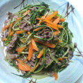 すいーぷりん's cooksnap of when they made 牛肉と水菜の煮物.