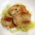 たぬとん's cooksnap of when they made 若鶏むね肉の香草ガーリック焼き.