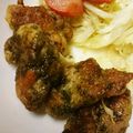 ひろし嫁's cooksnap of when they made 揚げない★鶏もも肉のカリッと！青のり焼き.