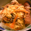 NOWbay's cooksnap of when they made ☆さんまの蒲焼き缶de卵とじ丼☆.