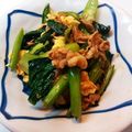 ネムネム犬's cooksnap of when they made 小松菜と豚肉 オイスターソース味.