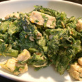 micom's cooksnap of when they made 鶏肉と春菊の柚子胡椒マヨネーズ和え.