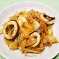 monchi”'s cooksnap of when they made ご飯がすすむ！イカと野菜のキムチ炒め.