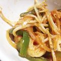 ひまわり1128's cooksnap of when they made もやしピーマンちくわのめんつゆケチャ炒め.