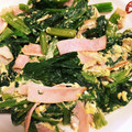 しみあお's cooksnap of when they made ほうれん草炒め(ハム、卵).
