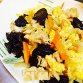 chiiˊᵕˋ's cooksnap of when they made きくらげと豚と玉ねぎとたまご炒め♪.