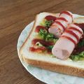 yukoko☆'s cooksnap of when they made ホットドックもどきトースト♥.