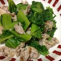 まるころ55's cooksnap of when they made 高菜と豚こまの塩麹炒め.