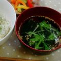 ヨッシー915's cooksnap of when they made 即席ワカメスープ.