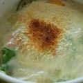 サーモン刺身's cooksnap of when they made アボカドとベーコンの簡単グラタン♪.