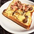姉ぶた's cooksnap of when they made 味噌でしめじチーズトースト.
