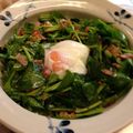 おたく！'s cooksnap of when they made ほうれん草とベーコンのサラダ~温玉のせ~.