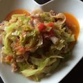 ちゃろみん's cooksnap of when they made 塩トマトの豚キャベツ炒め.
