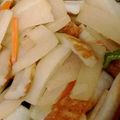 よっちゃんもち★'s cooksnap of when they made 大根と竹輪のシンプル炒め.