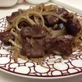 ちよ子。's cooksnap of when they made 牛ハツ（心臓）とモヤシの中華炒め.